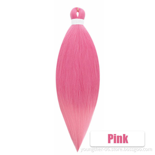 Wholesale Japanese Kaneka Fiber EZ Braid Different Colors Pre Stretched Braiding Hair  Cheap Synthetic Crochet Braid